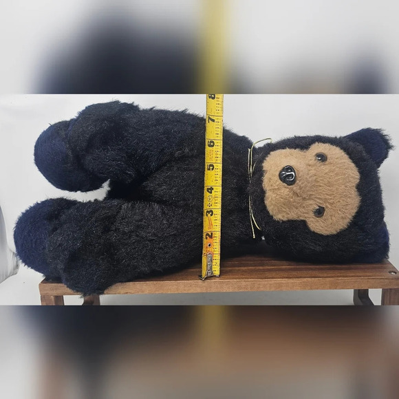 Dakin Vintage Bearfoot 16” Tall 1976 Big Blackfoot Bear Pillow Pets - Picture 13 of 13